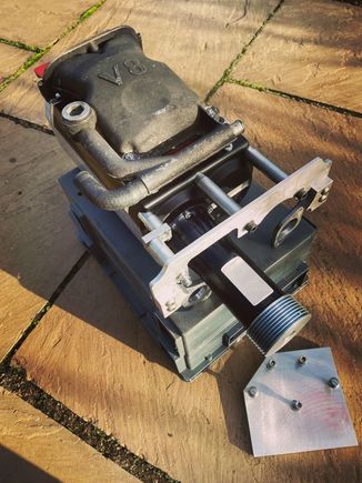 Finished product, although the top plate needs a polish or paint. This will be bolt on for XKRs and XJRs. 