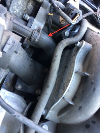 Small split on side of this hose.