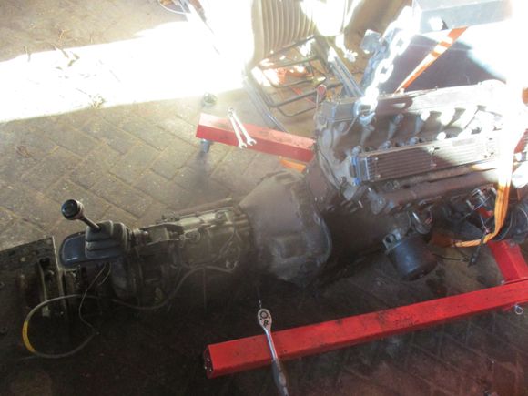 The drivetrain as from the donor vehicle