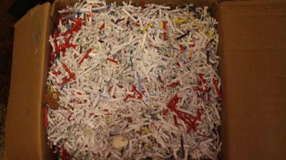 Topped up the Box from the Shredder