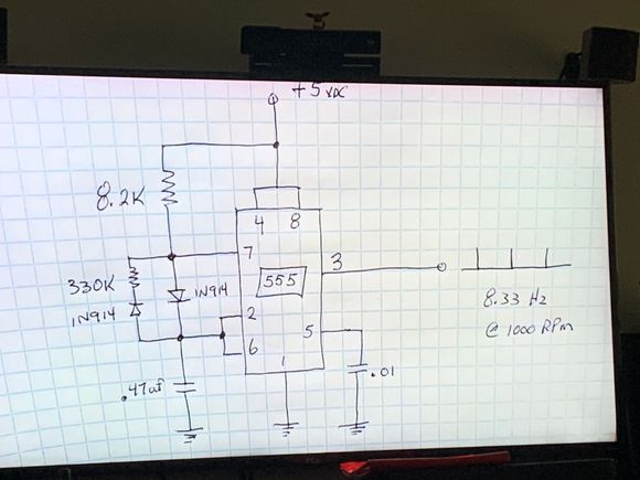 This is basically the triggering circuit used to pulse the coil. I didn’t exactly have the correct resistors so I’m gonna guess It’s as close as I could make it.