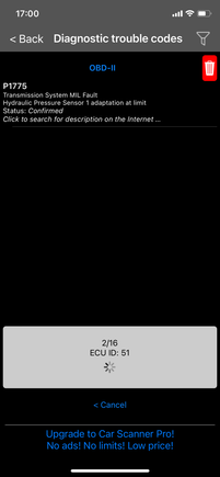 This is what my obd app said