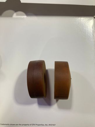 Stock on the left. 
Slight concave with the previously mentioned part number on the right. 