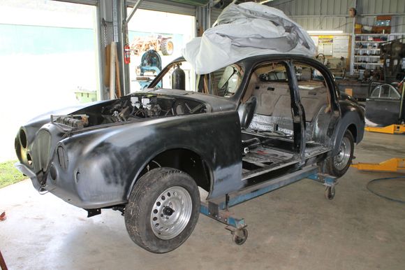 getting ready to be paint stripped.