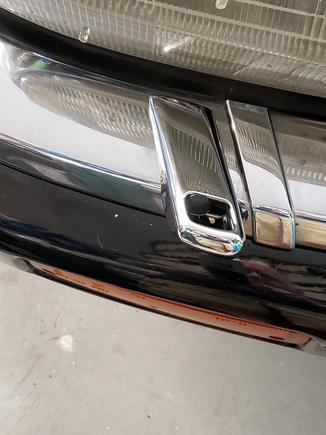 Replacement is not the same depth as chrome. This is a metal part