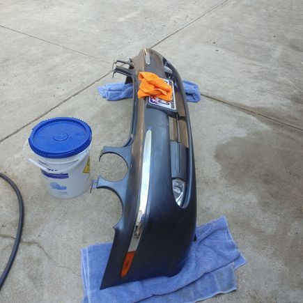 Took time to thoroughly clean and wax bumper.