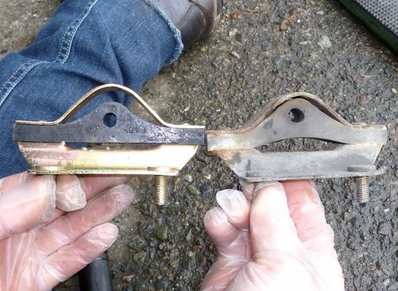 old deformed and new brackets