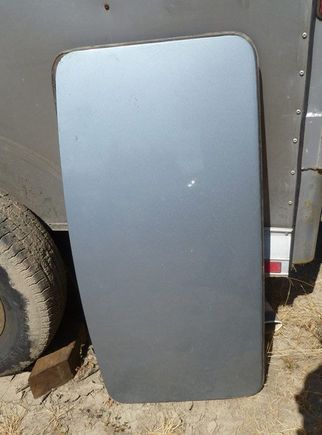 Sunroof panel removed