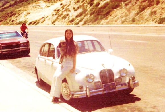 Patti and our1962 Mk ii circa 1975