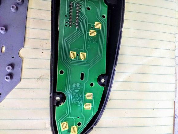 Driver's side PCB under the Membrane