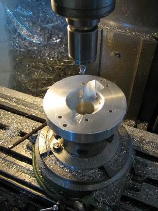 Milling the shape of the water intake