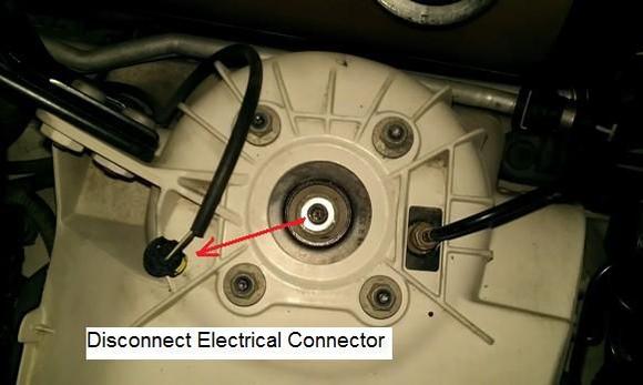 Remove electrical connector and set aside.