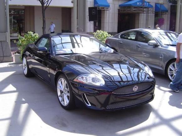 2010 XKR, very nice.  Black out most of the chrome and you would have a head turner.  Hmmmm.  Anyone got $102K that I can borrow?