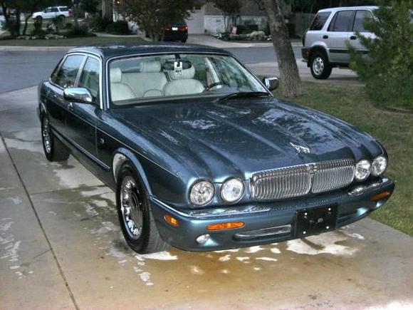 Wet Vandy...all polished up, then here comes the rain.