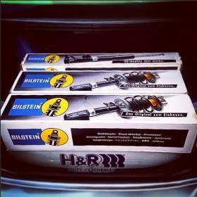 Bilstein SPORT! The combo with the H&amp;R's is FANTASTIC! Rides like its on rails 30 mph turn at 85 mph and not any wheel slip.   IT'S FREAKIN NUTS!!!!