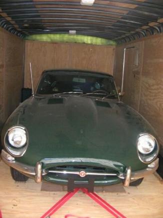 The 68' sitting in its trailer...