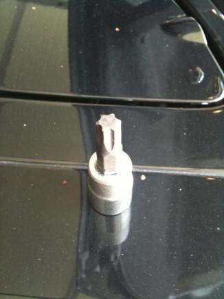 Star Key used for caliper removal