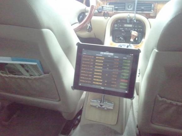 Passenger view.. next step is removal of mount assembly for upholstering, then reinstallation. More pics to come!