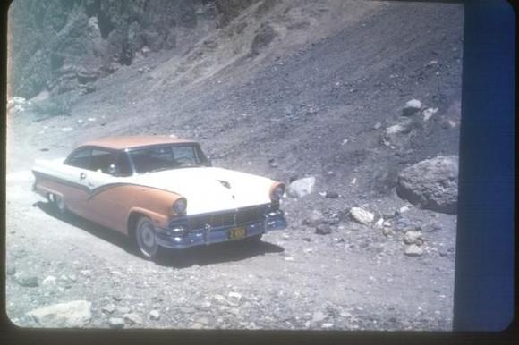 1956 Ford Victoria @ New River Gorge, CA in 1960