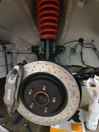 Brake upgrade from last year, new spring in place