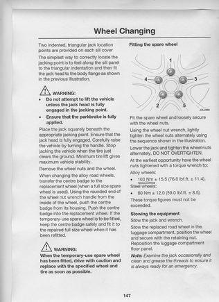 This info on page 147 of Owners Manual 
