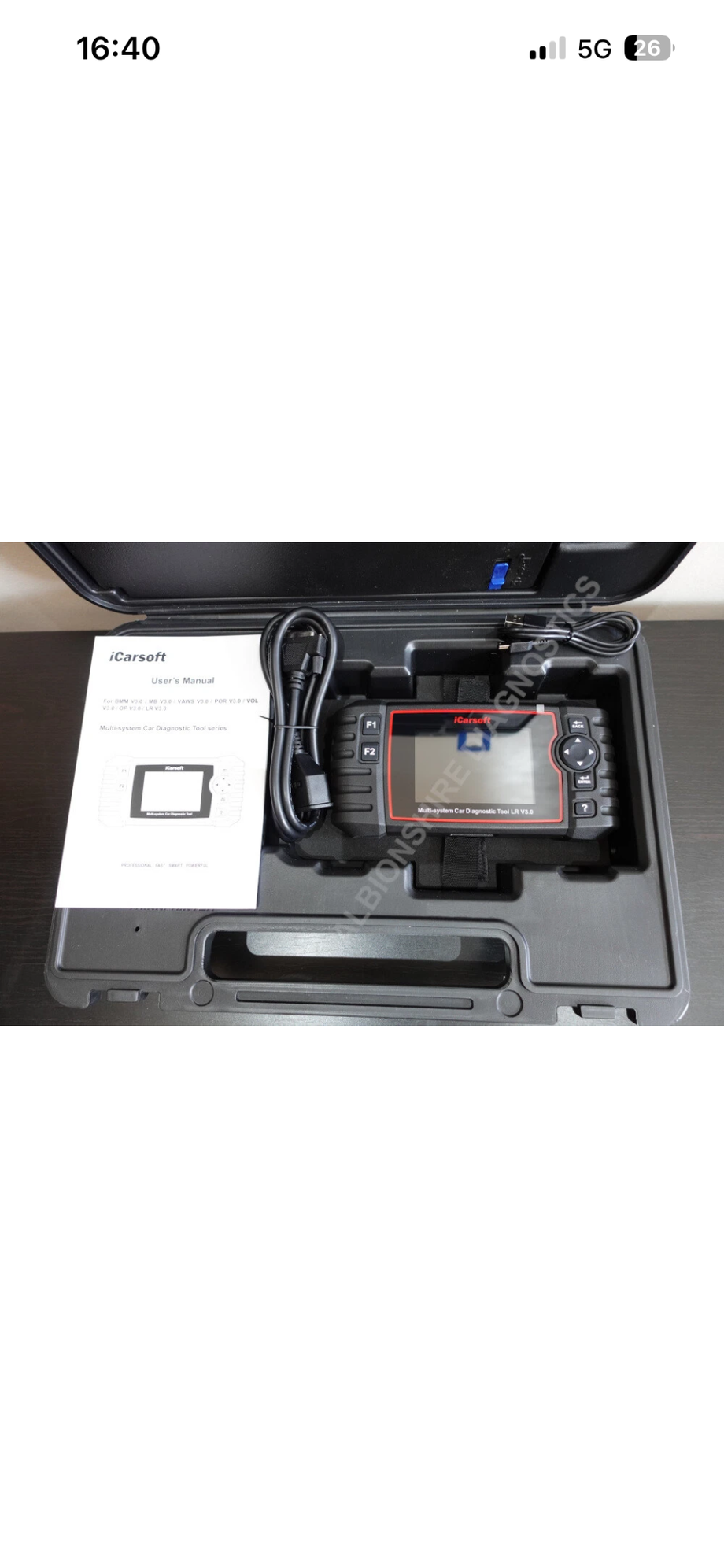 My OBD reader is by iCarsoft with version 3 software with the JLR option loaded. I found this on eBay. It�s not the cheapest but it�s a great tool for self diagnosing. I had 2 independents look at my fault, but it ended up me who tested and made the decision to change the motor. 