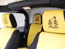 CoverKing seat covers with custom embroidery