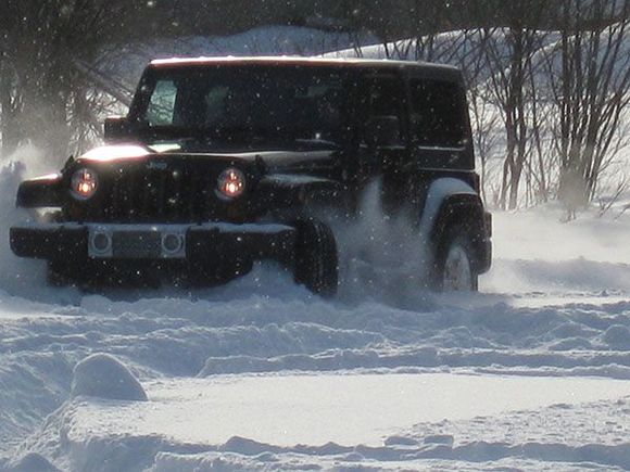 Stephanie in the snow..