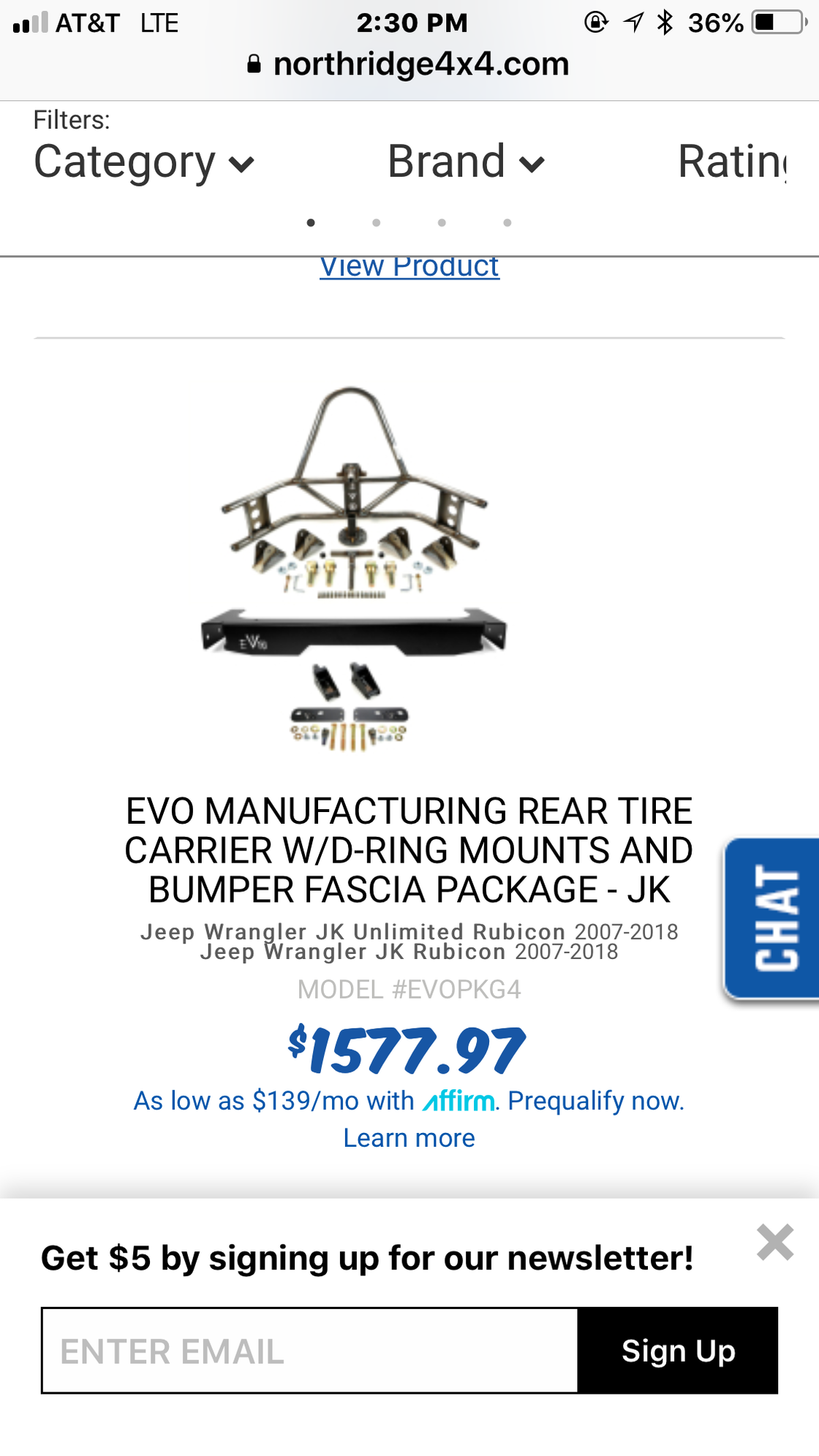 Accessories - Evo Mfg. tire carrier - Used - Anaheim, CA 92805, United States
