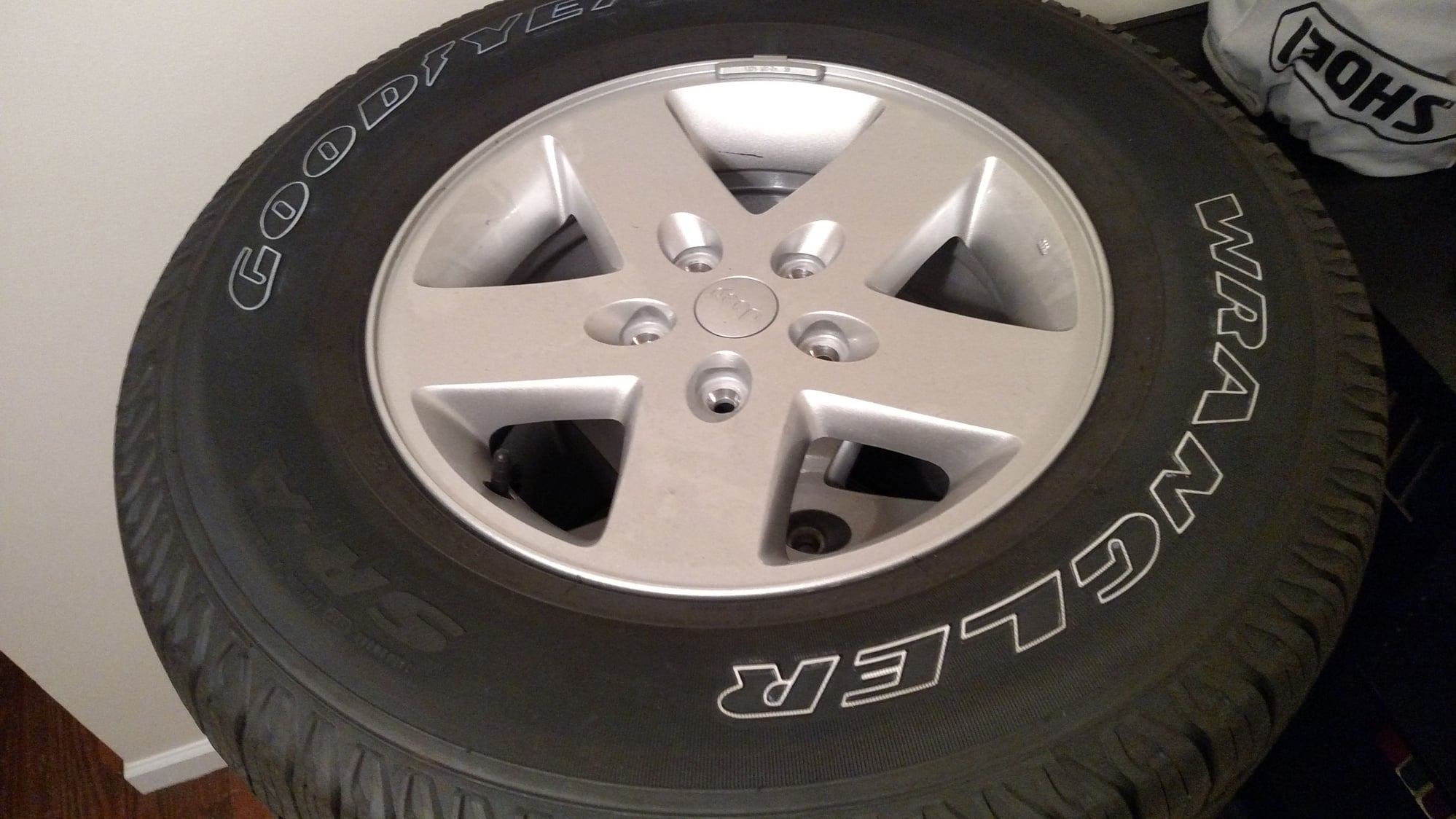 Wheels and Tires/Axles - (Virginia) New 2017 OEM Goodyear Wrangler SRA tires on stock wheels--all 5 - New - Fredericksburg, VA 22407, United States