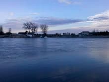 the Missouri River swallowed up a house and almost a few more North of town