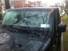 new windshield after installation
