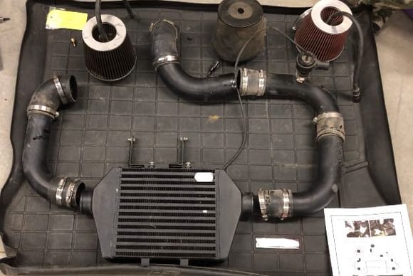 Intercooler with air piping/filters