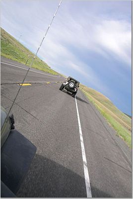 on the road