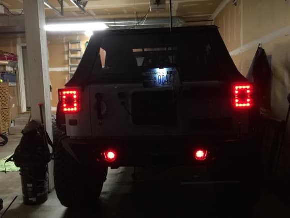 Added marker lights instead of back up lights in the bumper