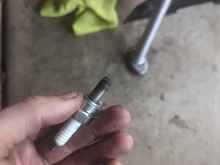 This was the spark plug I removed and I just installed a new one. 