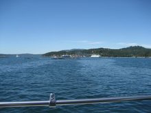 Ferries leaving Orcas Island