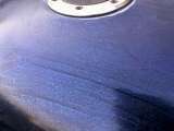 close-up of the paint