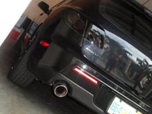 Blacked out taillights