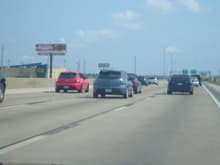 a group on the freeway