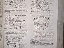 Continuation of power steering flushing. Beginning of power steering filling at bottom of page