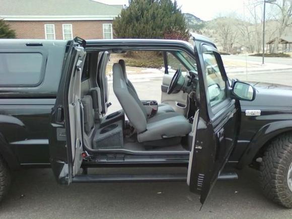 Its a 4-door, however the rear seats arn't very comfortable, especially on trips longer than 30 mins......