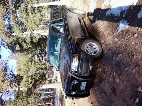 First off-road trip.  Didn't go crazy with it, just had a little fun trying out the 4-wheel drive system, ;).  Pic is sideways for some reason.....