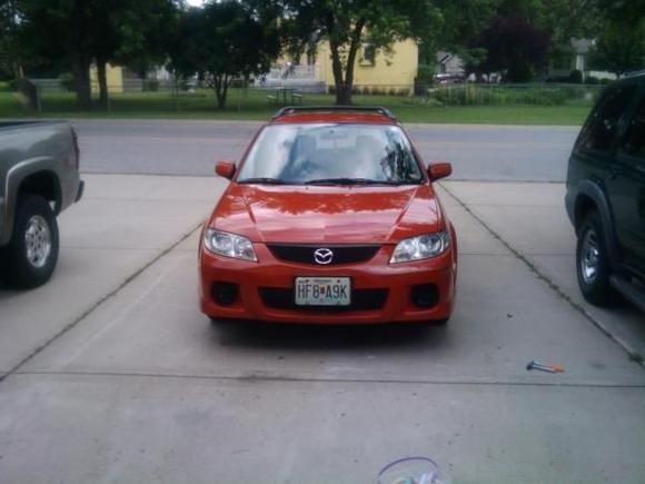finished "restoration" of both headlights