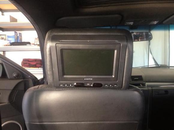 Head rest tv