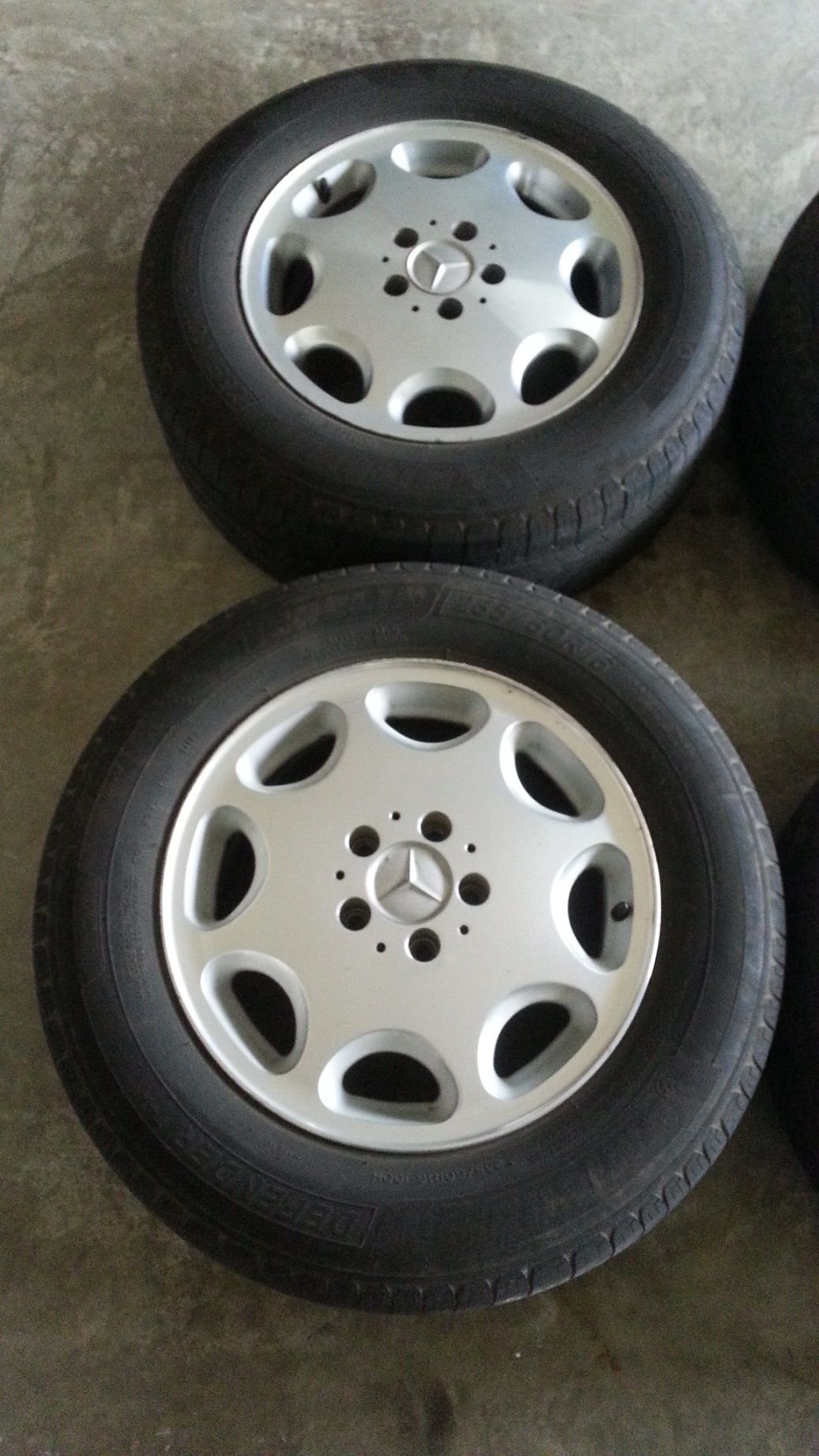 Wheels and Tires/Axles - 4 x 16" OEM wheels + Michelin Defender tires - Used - 1994 to 1999 Mercedes-Benz S420 - Montgomery, AL 36106, United States