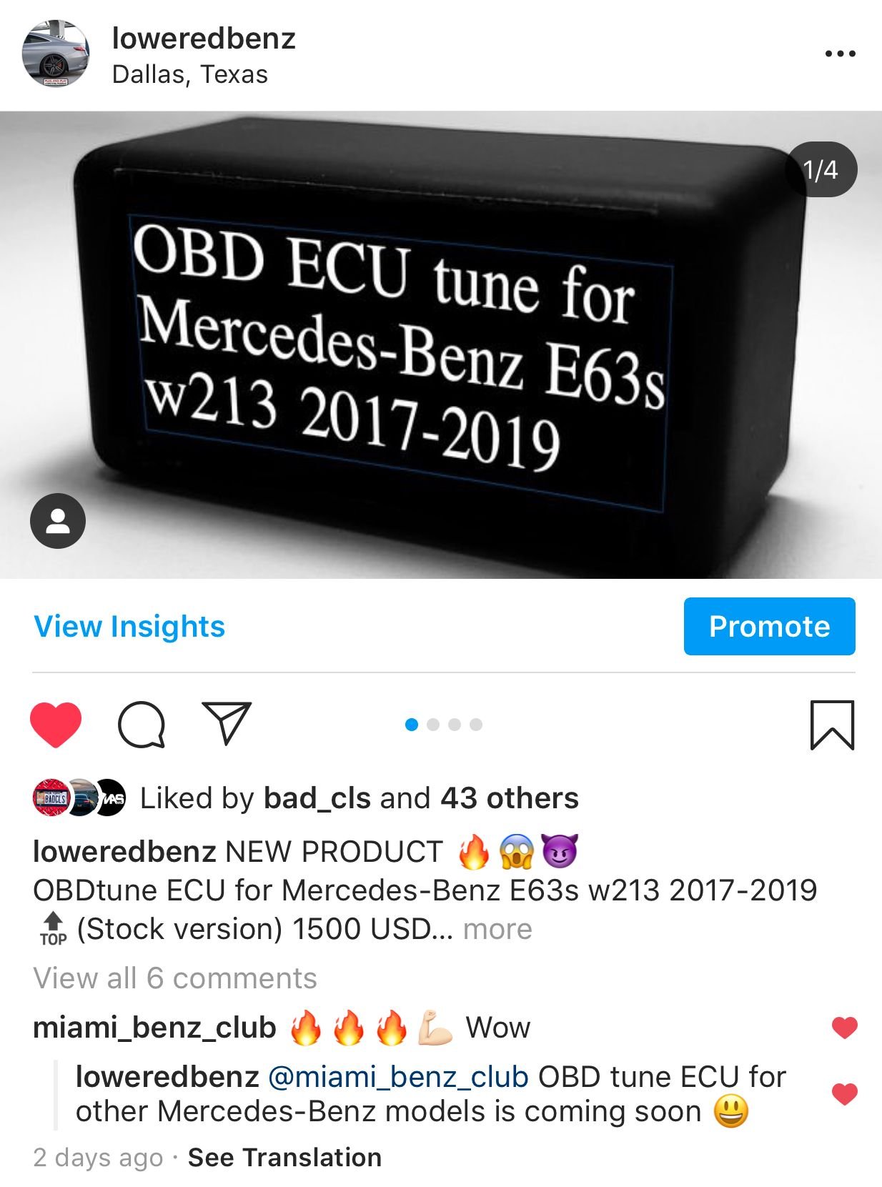 OBD ECU tune for MercedesBenz 20172019 E63s Forums