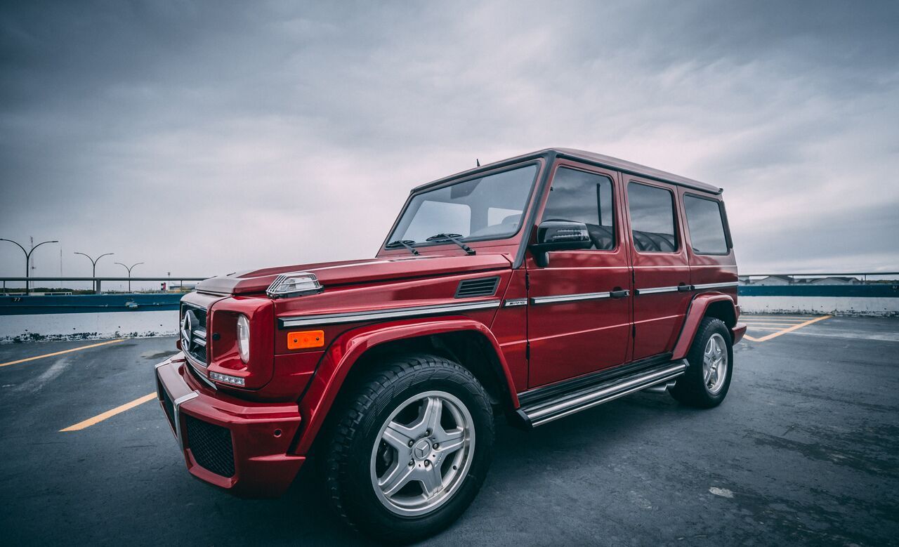 2003 Mercedes-Benz G55 AMG - 2003 Mercedes Benz G55 AMG - Used - VIN WDCYR4GE03X139103 - 89,375 Miles - 8 cyl - AWD - Automatic - SUV - Red - Regina, SK S4Y1G1, Canada