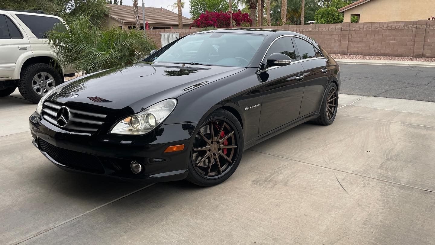 2006 Mercedes-Benz CLS55 AMG - 2006 CLS55 AMG. Ferrada FR4 wheels - Used - VIN WDDDJ76X76A063939 - 97,199 Miles - 8 cyl - 2WD - Automatic - Sedan - Black - Chandler, AZ 85249, United States