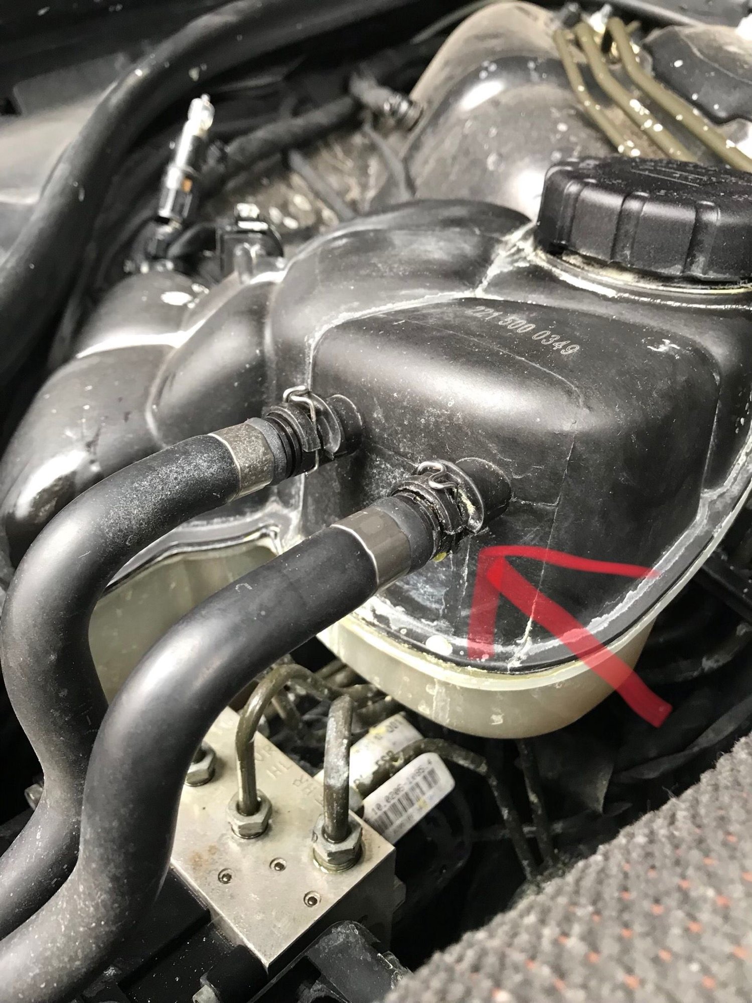 Coolant leak from overflow tank hoses Forums